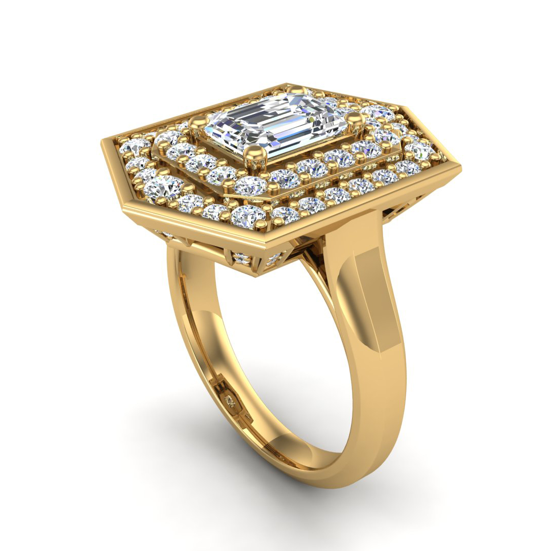 Haisley Halo Engagement Ring